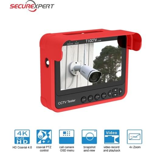 New cctv tester 4.3”Wrist-wear camera tester Portable cctv tester HD Analog support CVBS/CVI/TVI/AHD/8MP Automatic adaptation