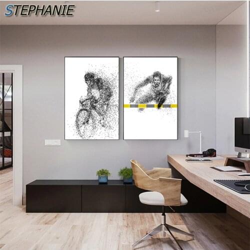 Black Dot Creative Painting Series Canvas Poster Print Black and White Wall Picture for Bedroom Entrance Fashion Home Decoration
