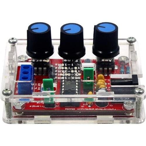 XR2206 Function Signal Generator DIY Kit Sine/Triangle/Square Output Signal Generator Adjustable Frequency Amplitude