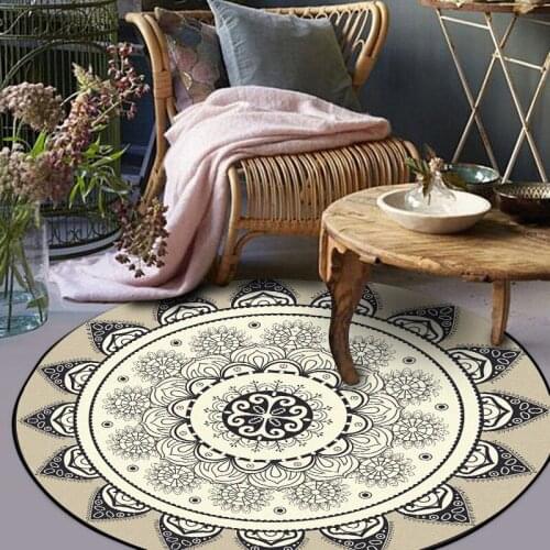 Mandala Geometric Lotus Rug Doormat Floor Mat Carpet Home Carpet Hotel Living Room Anti Slip