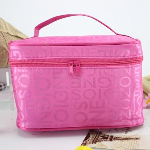 Beautician Vanity Neceser Women Makeup bag Case Nylon Cosmetic bag Make Up Organizer Toiletry Storage Travel Wash pouch