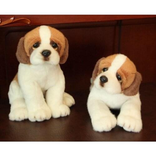 Kawaii Simulation Pet Dog Plush Toy Mini Soft Lifelike Dog Kids Stuffed Animal Toys for Children Cute Photo Props Birthday Gift