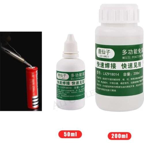 Powerful rosin soldering agent No-clean flux Stainless steel white steel plate iron 18650 battery welding water liquid flux