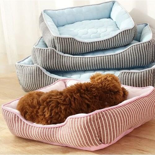 Soft Cat Deep Sleep Cooling Pad Supplies Dog Beds Products Accessories Dropshipping Center Dog Bed Summer Pet Cool Feeling Nest