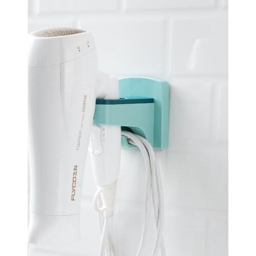Wall Mounted Hair Dryer Storage Organizer Rack Plastic Holder Hanger Using in Bathroom Salon Stylist Tool Drier Hair Dryer Rack