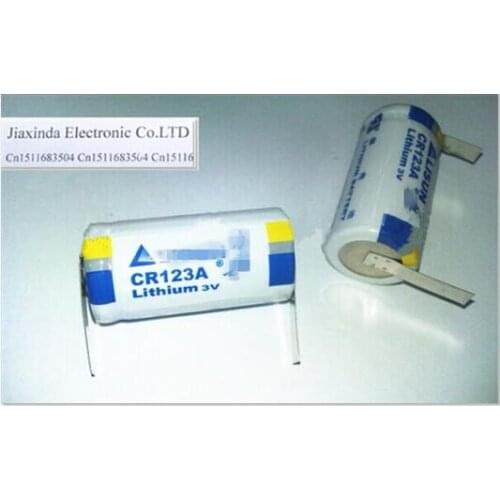 NEW battery CR123A CR123 123A 123 3V 1500mah lithium Li-ion battery leg feet foot welding