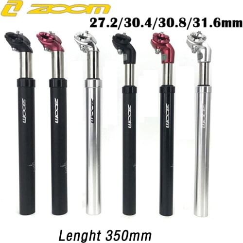 ZOOM Suspension Bicycle SeatPost 27.2x350mm 31.6x350mm MTB Seat Post Aluminium Bike Shock Absorption Damping Seat Tube
