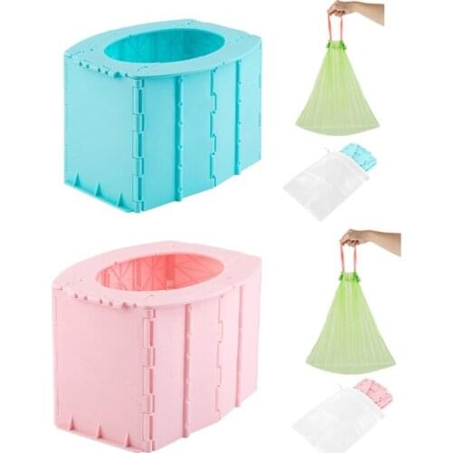 Outdoor Portable Folding Toilet Urinal Mobile Seat Potty for Kids Children Travel Hiking N58B