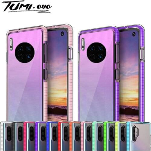 Armor Shockproof Clear Soft Case For Huawei P40 Lite P30 Pro Honor 9X 10i 20i V30 Y6 Y7 Y9 2019 P Smart PIus 2019 Back Cover