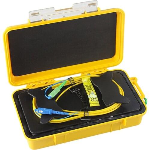 SC/UPC-SC/APC G652D Single Mode 9/125um 1310/1550nm 2KM OTDR launch cable box, 2000M OTDR Fiber optic launch cable