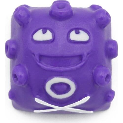 SUN handcraft Koffing resin artisan keycaps for mx stem mechanical keyboards ドガース purple