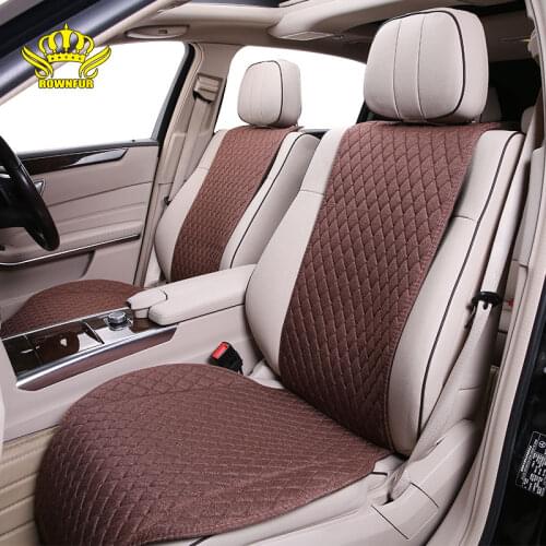 Universal Linen Car Seat cushion luxury Breathable Car Interior For Toyota Kia Hyundai Lada Renault flax Car Seat Shawl Covers