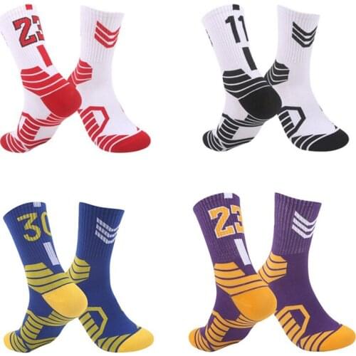 USHINE Men Sports Socks Cycling Basketball Running Sports Socks Hiking Tennis Ski Unisex Bicycle EU39-45