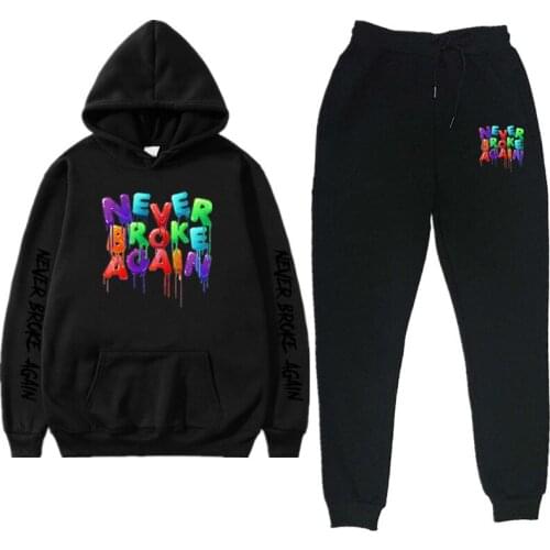 High Quality Mens Hoodie Sweatshirt Sweatpants Set Charlie Damelio Shirt Pants Set Unisex Clothes Bottom Pullover Top