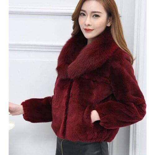 2020 New Elegant Temperament Imitation Fur Coat Women Jacket Short Warm Thin Imitation Fur Jacket Women Clothing Fashion Coat