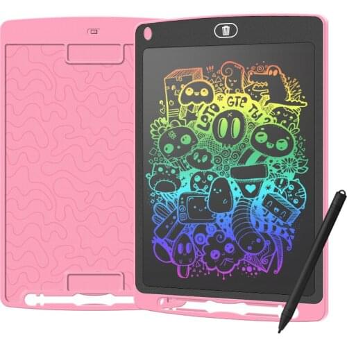 LCD Writing Tablet for Kids, Colorful Toddler Drawing Board 10 inch Doodle Scribbler Pad Educational and Learning Toy, Pink
