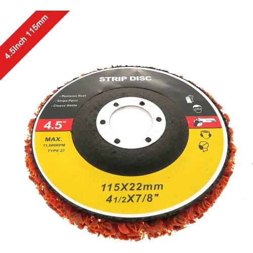 1PCS 4.5Inch 115mm Disc Abrasive Wheel Paint Rust Remover Clean Grinding Wheels For Durable Angle Grinder Car Truck Motorcycles