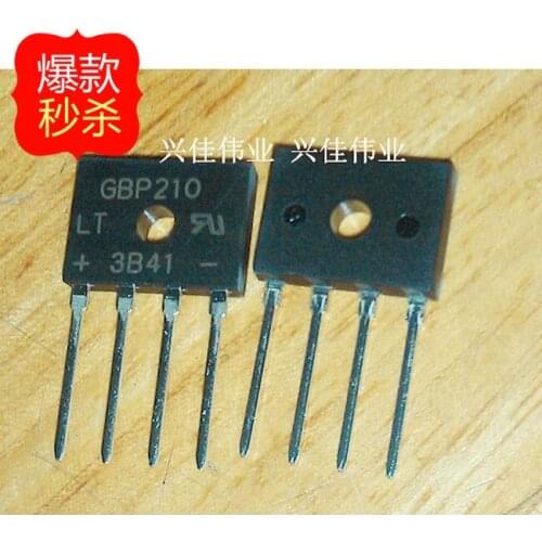 10PCS The new GBP210 flat bridge rectifier bridge Bridge reactor 2A / 1000V original spot