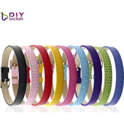 100PCS 8MM PU Leather Snake Wristband&Bracelets " Can Choose the Color" Fit DIY 8mm Slide Letters/charms LSBR03*100