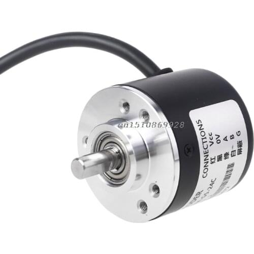 1 pc DC5V-24V 360P/R Encoder Incremental Rotary 360 Pulses /R AB 2 Phase 6mm Shaft