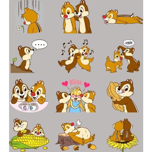 40 squirrel stickers anime funny scrapbook stickers for kids, DIY laptop suitcase skateboard motorcycle bike toy
