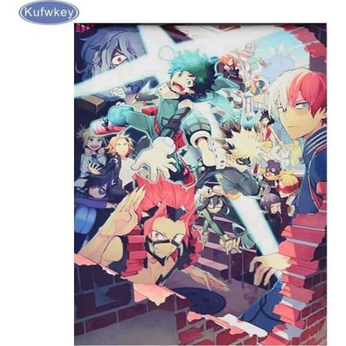 5D Diamond Mosaic Kits Diy diamond painting Cross Stitch Full Diamond Embroidery Japan Anime,pictures of rhinestones home decor