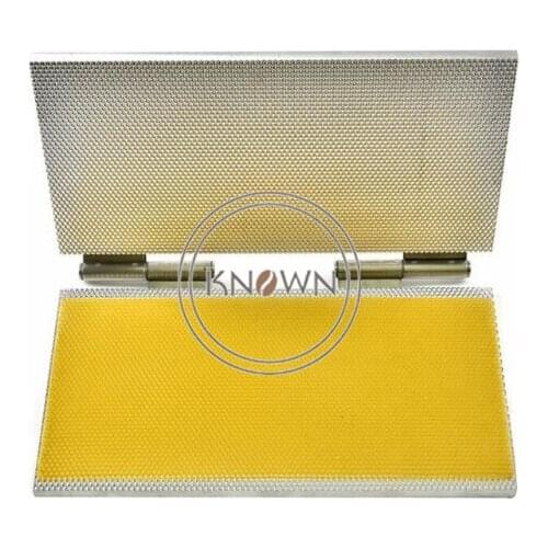 Free shipping 220*420mm small portable Bee honey comb beeswax foundation sheets machine for bee keeping