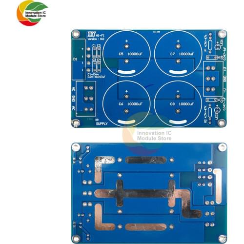 Ziqqucu 4*10000uF four 10000uF 50V Rectifier Filter Power Supply Board For LM3886TF TDA7293 PCB Module LM3886 Amplifier