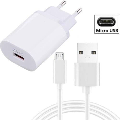 QC 3.0 Fast Charging USB Charger add Cable for HTC U20 U11 U12 Plus A9S Life Eyes Google Pixel 2 3A 4A 5 XL Desire 20 Pro 19s