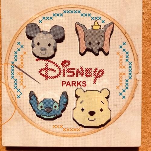 Disney Mickey Mouse Cartoon Badges for Clothes Stitch Pooh Dumbo Cute Badges Backpack Kawaii Pins Custom Button Badges Brooch