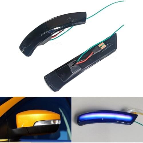 For Ford Focus 2 3 Mk2 Mk3 Mondeo Mk4 Dynamic LED Turn Signal Light Flowing Car Side Wing Rearview Mirror Indicator Blinker