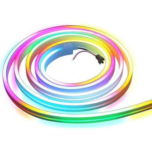 DC5V Addressable Rainbow Flexible ARGB LED Strip LED Neon Rope Tube Light Silica Gel Soft Lamp SK6812 IC WS2812B IP65 Waterproof