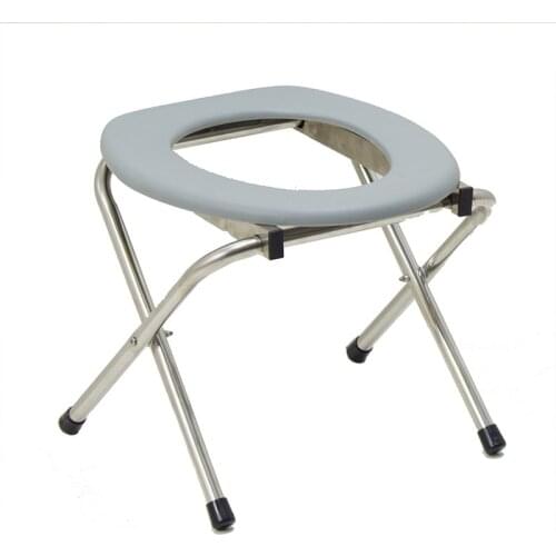 Hot Sale Folding Portable Toilet Seat Comfort Chair Outdoor Potty for Camping, Hiking, Backpacking Stainless Steel Urinal Stool