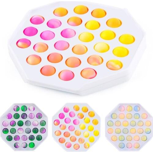 Fidget Toy Box Kawaii Simpel Dimpel Spinner Antistress Board Autism Special Needs Squeeze Simpl Dimpl Game Sensory Toys Gifts