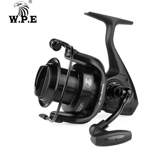 W.P.E HKE Fishing Reel 5000/6000 Spinning Reel 4.4:1 Gear Ratio 5+1 BBs Full Metal Spoon Carp Fishing Reel Saltwater Tackle