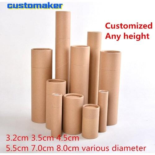 Customized size Round kraft Postal shipping Mailing Packaging Paper tube Canister Tube Cylinder for Drawings Paintings Posters