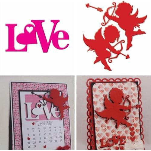 Love Cupid Boy Metal Cutting Dies Stencils for DIY Scrapbooking Embossing Valentine Decoration Paper Card Craft Die Cuts 2019