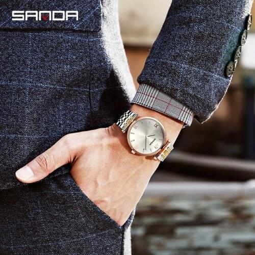 BASID Top Brand Luxury Modern Mens Watches Fashion Wristwatch Rhinestone Waterproof Watch Gentleman For Gifts Male Classic