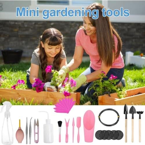 30Pcs Succulent Plants Tools Set Mini Garden Hand Tools Digging, Loosen The Soil, Transplant, Clean, Watering For Bonsai Plants