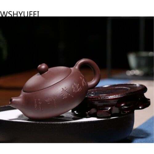 New style Purple sand flat Xi Shi teapot Heat resistant Tea set tea set Dahongpao teapot Household drinking utensils WSHYUFEI