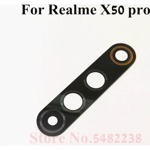 100pcs Original Rear Back Camera Glass Lens Cover For Realme X50 Pro Lens Replacement Repair Spare Parts With Stickers