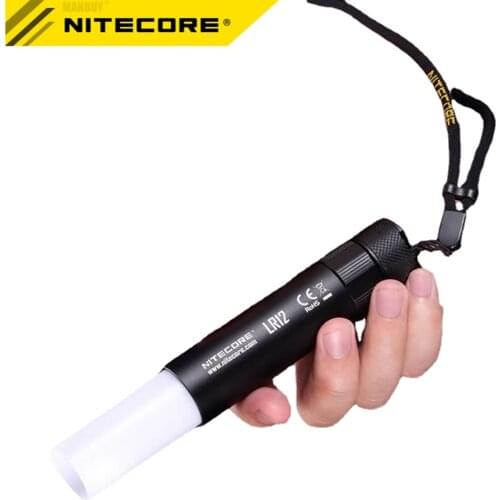 Original Nitecore LR12 CREE XP-L HD V6 LED 1000 Lm Retractable Diffuser Enables 2in1 Lantern Flashlight Reading Camping EDC Lamp
