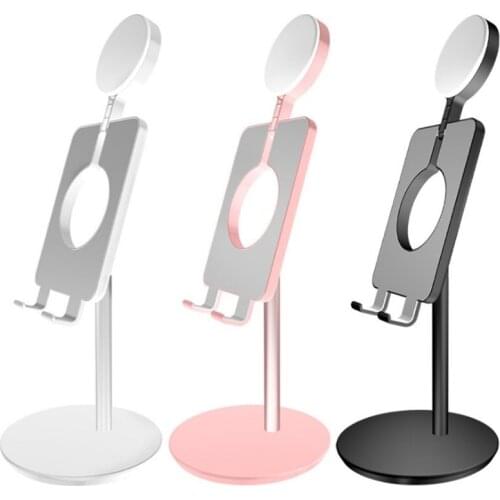 Cell Phone Stand Angle Adjustable Desk Aluminum Metal Phone Holder for Mobile Phone, Smartphone, Desktop, Tablet PC