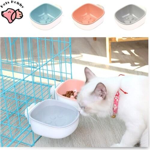 Dog Bowl Hanging Food Dispenser For Pet Cage Feeder Adjusted Hangable Slow Feeder Dog Bowl Water Feeder Cup For Cat Puppy Rabbit