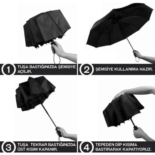 Fully-Automatic Umbrella Black 429581945