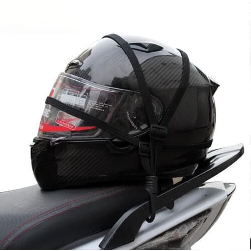 Universal 60cm Motorcycle Luggage Strap Motorcycle Helmet High-Strength Retractable Protective Gears Fixed Elastic Buckle Rope