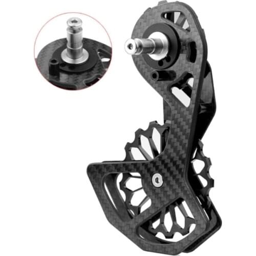 Bicycle Carbon Fiber Ceramic Rear Derailleur 17T Pulley Guide Wheel for Shimano-6800/R7000/R8000/R9100/R9000 Bike Accessories