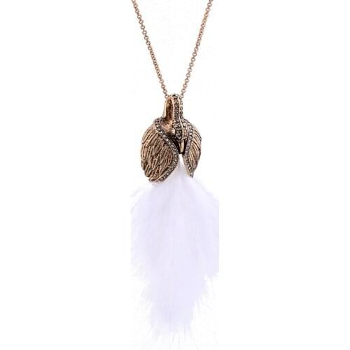 Resin Acrylic Crystal Grace Swans Pendant Necklace For Women 2017 Long Necklace Fashion Jewelry Accessories