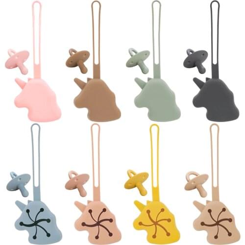 Dropshipping Nipples For Newborns Fashionable Pacifier Holder Silicone Storage Box Nipple Container Baby Accessories