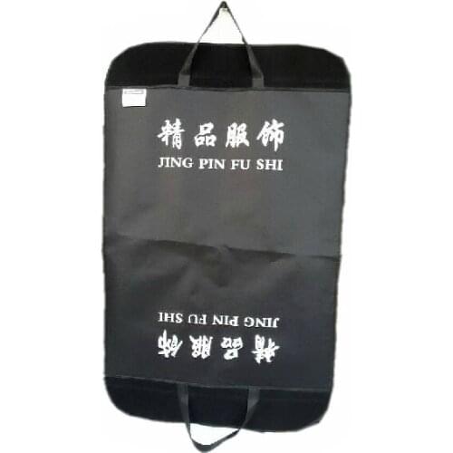 003 custom garment bag 100pieces/lot dress bag with logo Garment/Suit Cover Bags Dust proof Hanger Storage Protector 100cm*60cm